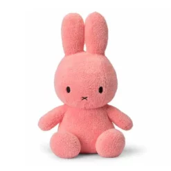 Miffy Kuschelhase Terry Pink in sitzender Vorderansicht