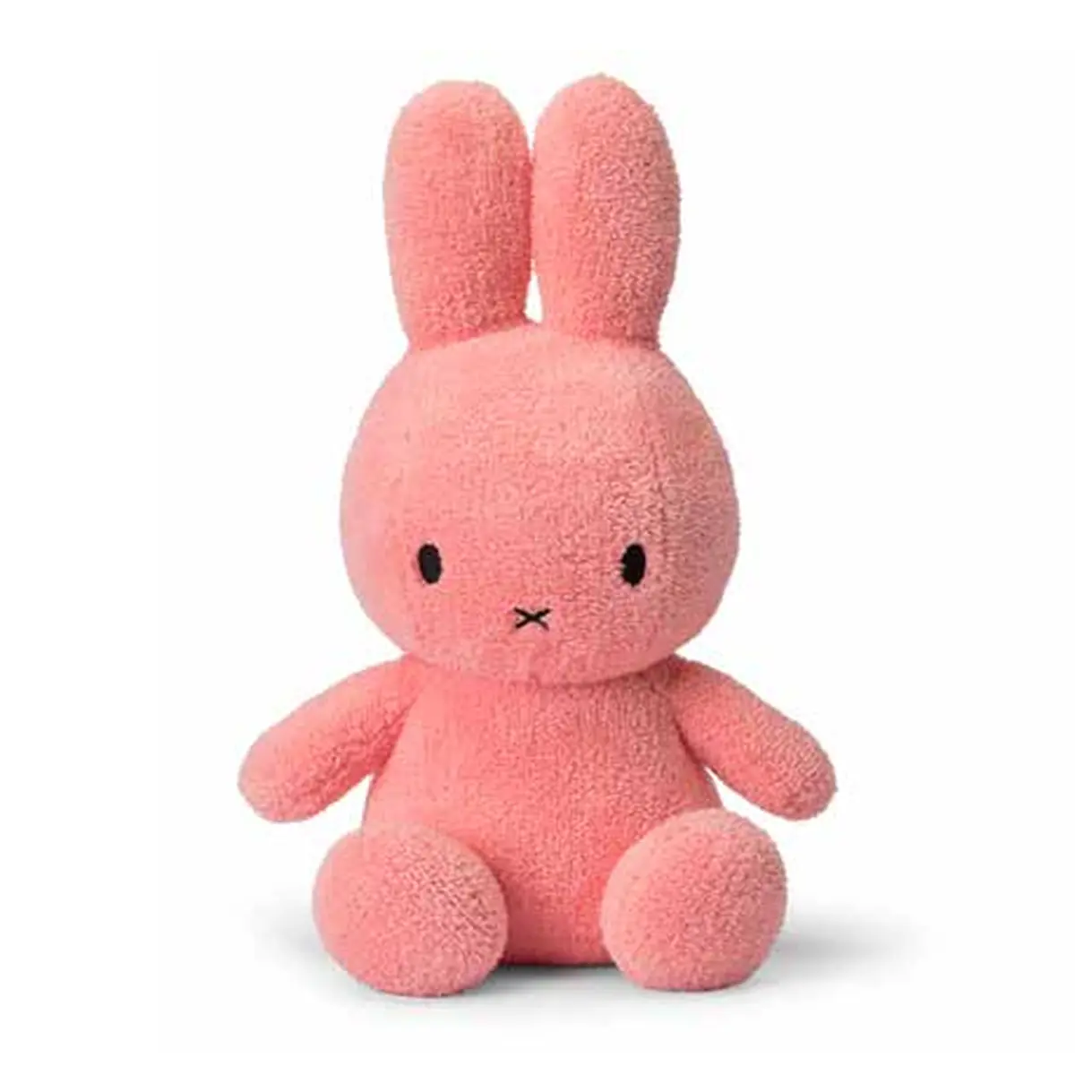 Miffy Kuschelhase Terry Pink in sitzender Vorderansicht