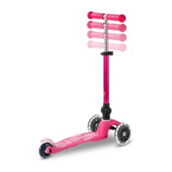 Mini Micro Deluxe Foldable LED Pink: Höhenverstellbare Lenkstange in mehreren Positionen