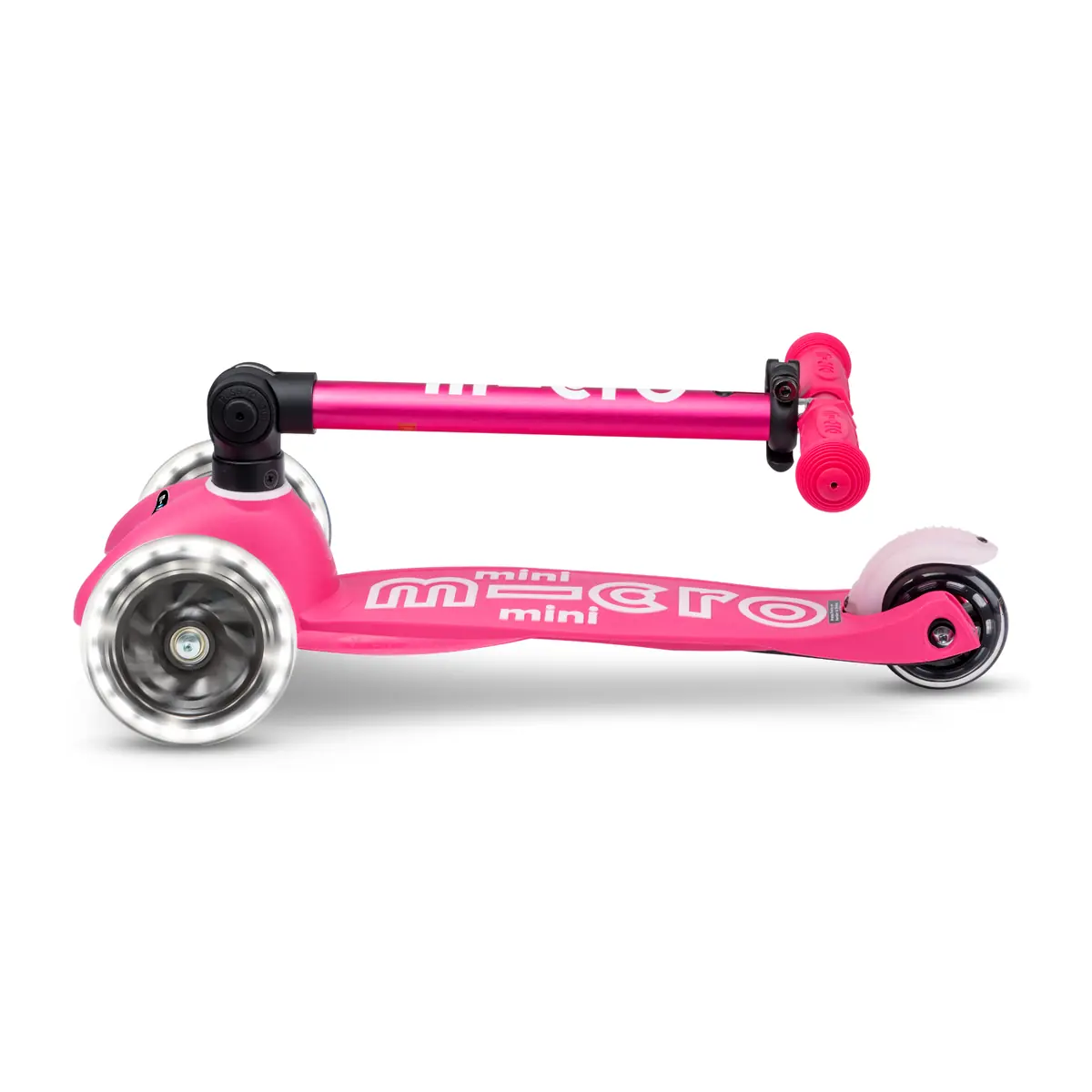 Mini Micro Deluxe Foldable LED Pink: Zusammengeklappter Roller