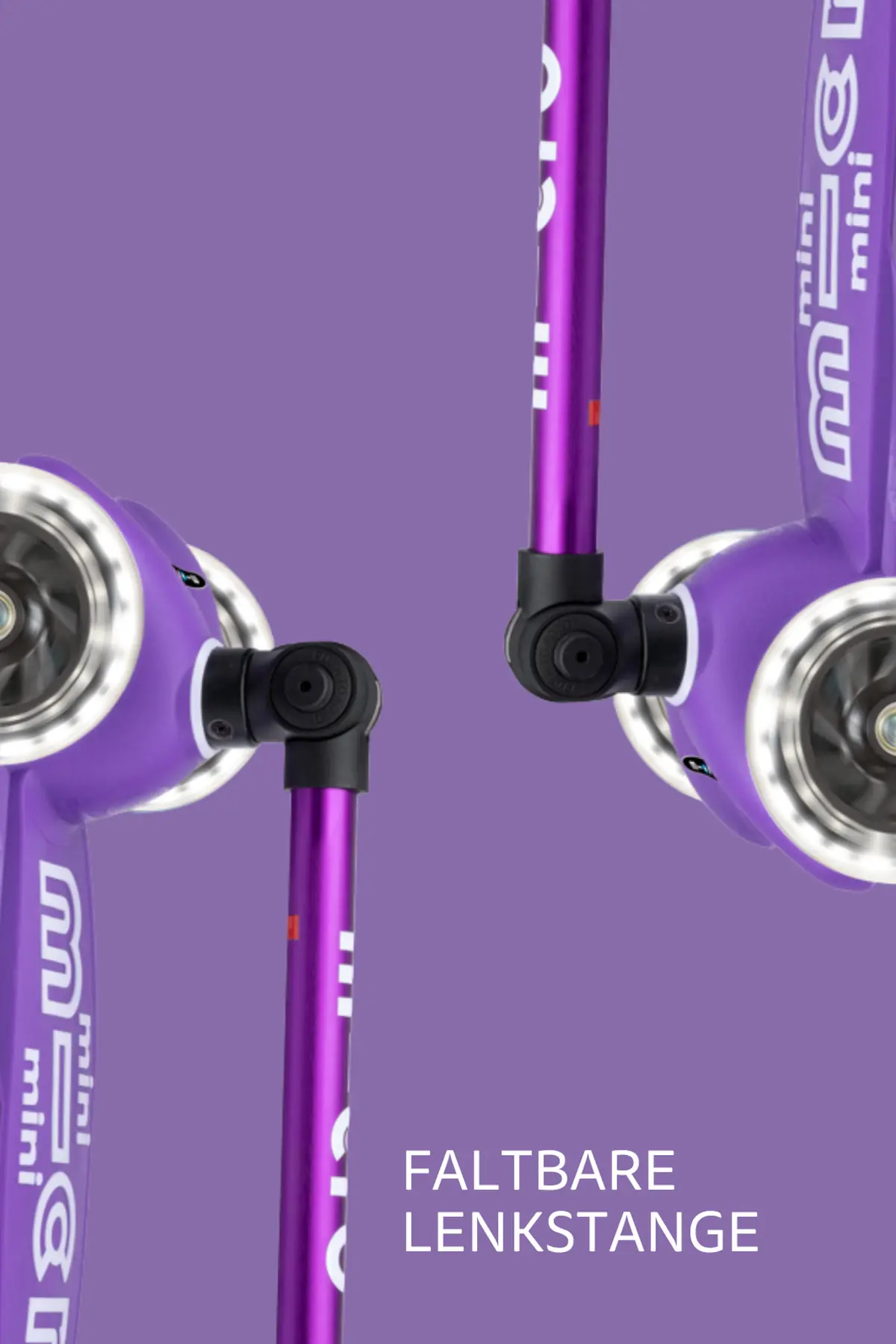 Mini Micro Deluxe Foldable LED Purple: Faltbare Lenkstange im Detail