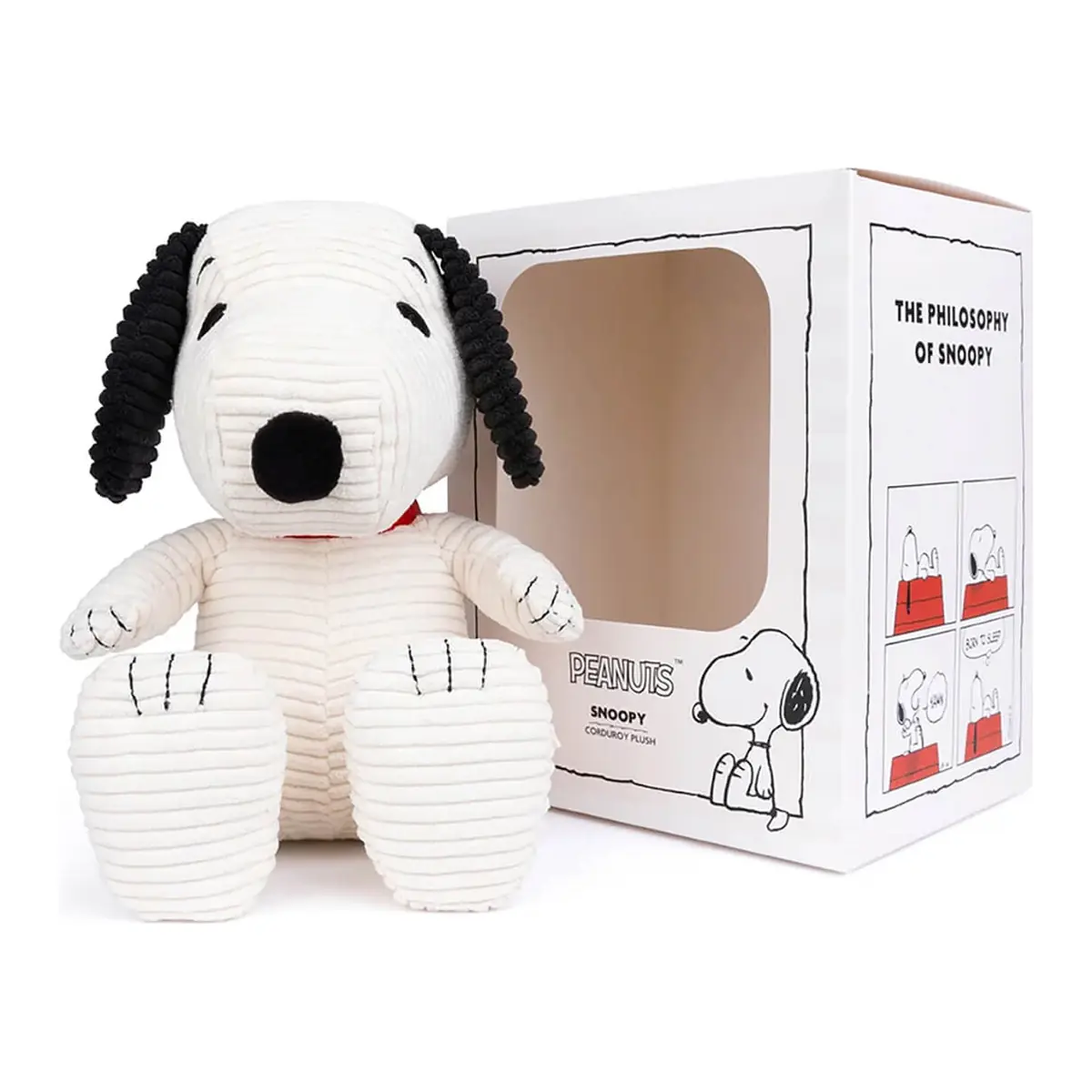 Peanuts Snoopy ECO Corduroy Cream in Geschenkbox, 27 cm mit Geschenkbox